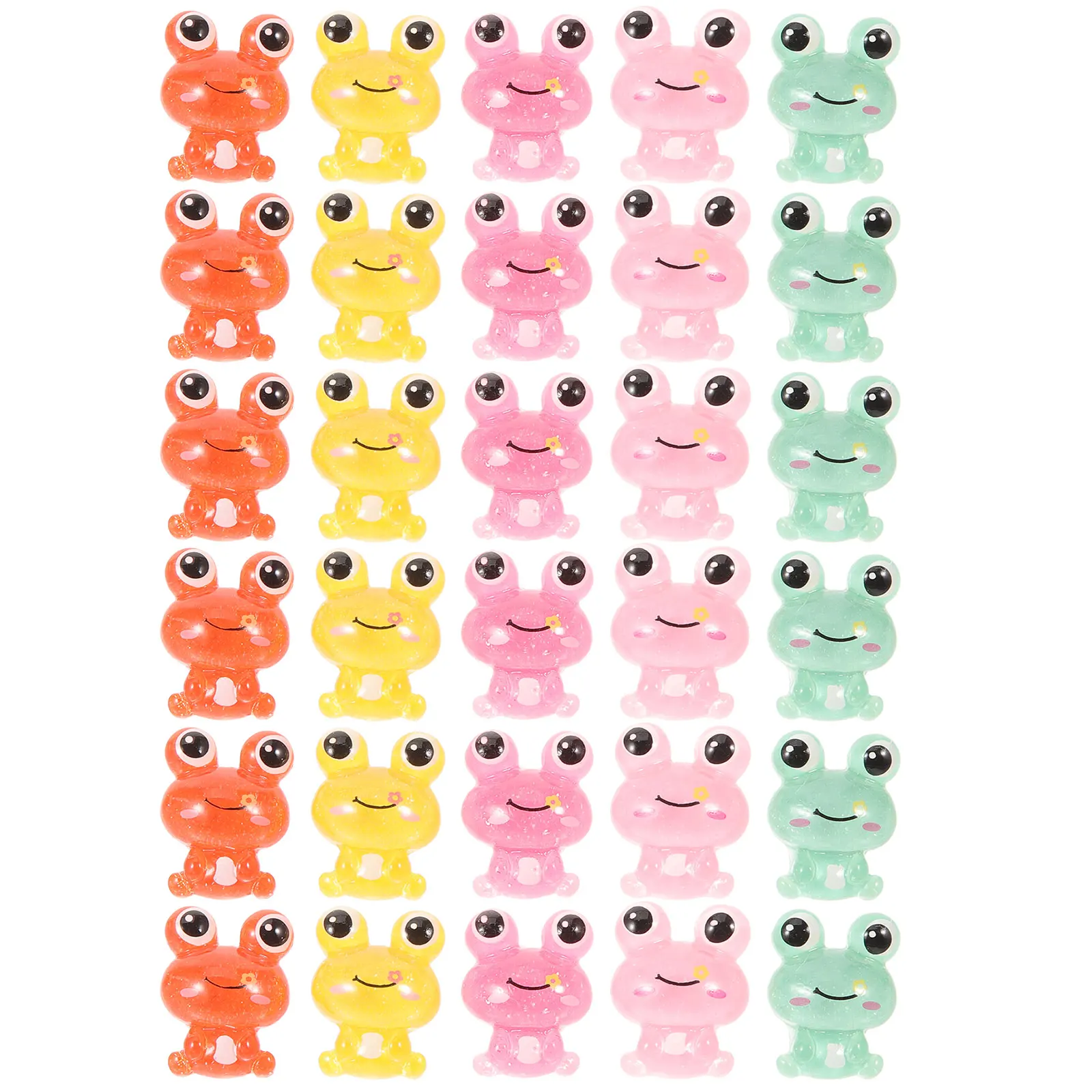 

30pcs Resin Push Pin Replaceable Frog Shaped Thumbtacks Bright Color Small Pushpins For Cork Board Home Office Desk