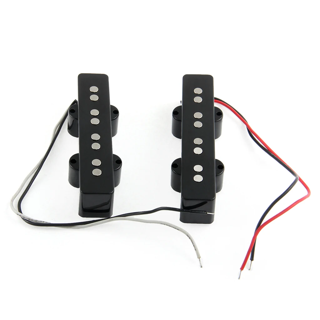 Noiseless Open JB Bass Pickups 4 String Ceramic Replacement for JB Jazz Bass Guitar Parts Kit view 5