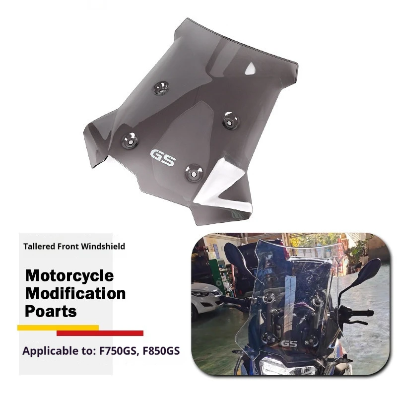 For BMW F750GS F850GS ADV Taller Windshield Adjustable Spoiler Deflector No-Drill Accesorios Moto