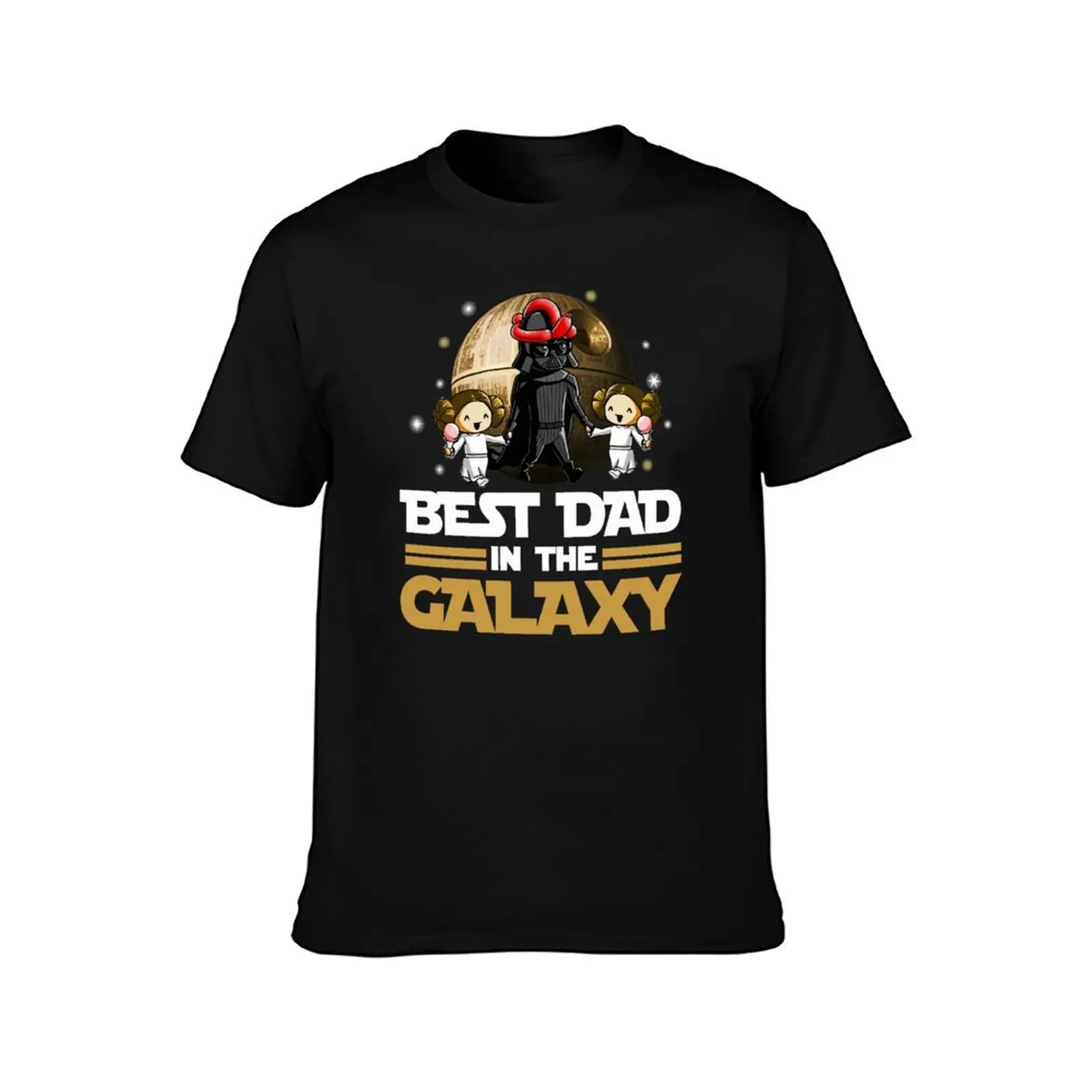 Galaxy best dad T-Shirt cotton man t-shirts plus size clothes boys animal print clothing for men