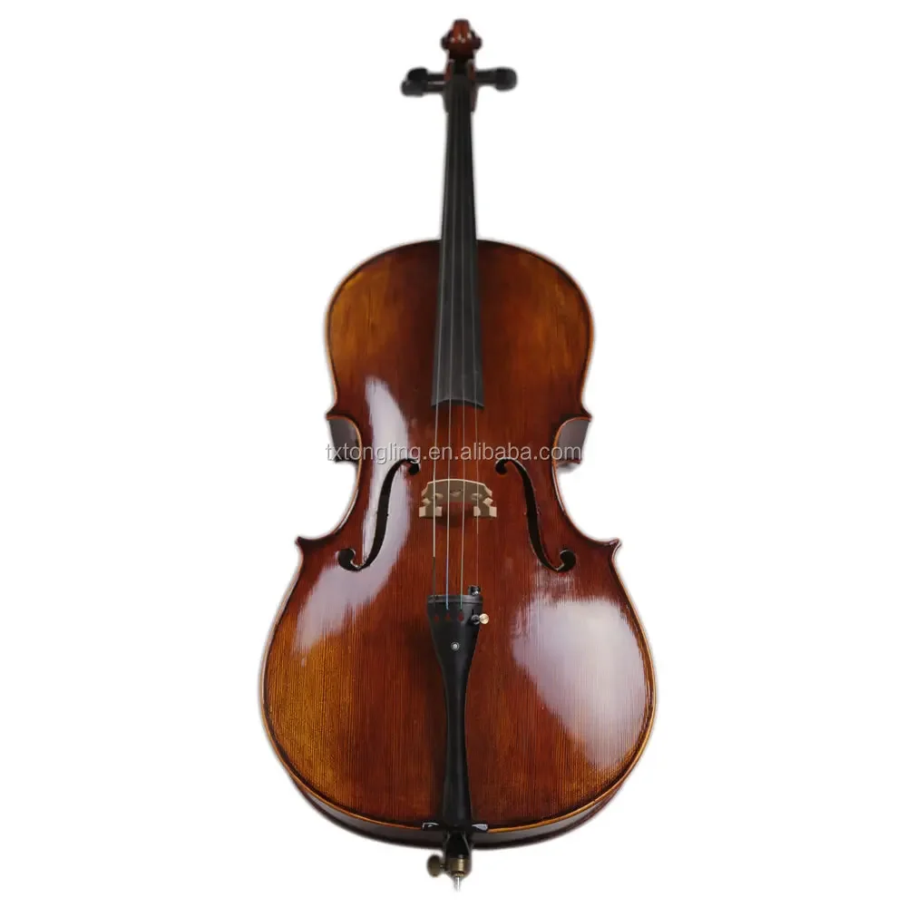 Professional Flamed Cello 4/4 With Cello Bow