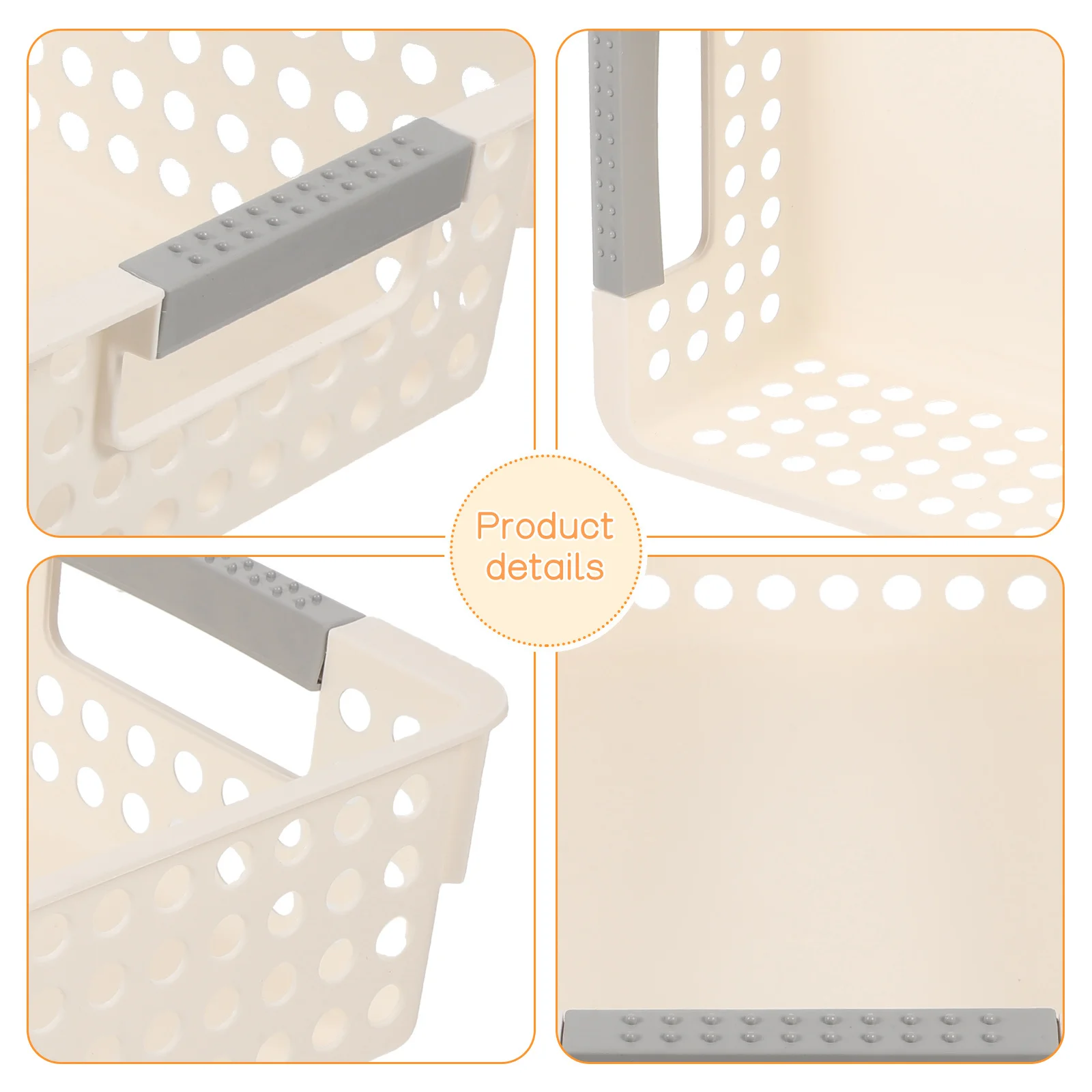 

Plastic Storage Basket Compact Desktop Organizer Multi-Function Storage Bin for Hardware Parts Cosmetics Stationery Jewelry