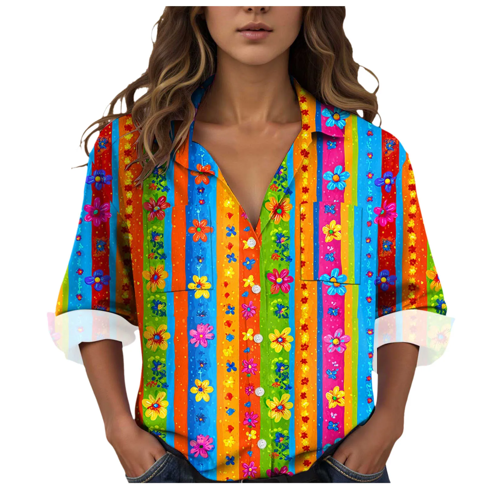 

Женские фланелевые рубашки с длинным рукавом, мягкие женские блузки с длинным рукавом и винтажным принтом, свободные хлопковые блузки с лацканами для женщин на пуговицах