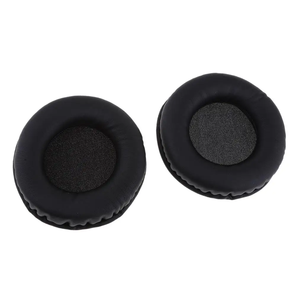قطعتان من جلد البولي يوريثان البديل لسماعات الرأس 181 K181DJ، باللون الأسود