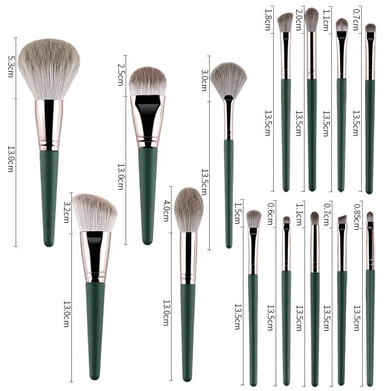 14pcs Makeup Brush Set Soft Wood Handle Beauty Tools Complete Makeup for Beginners