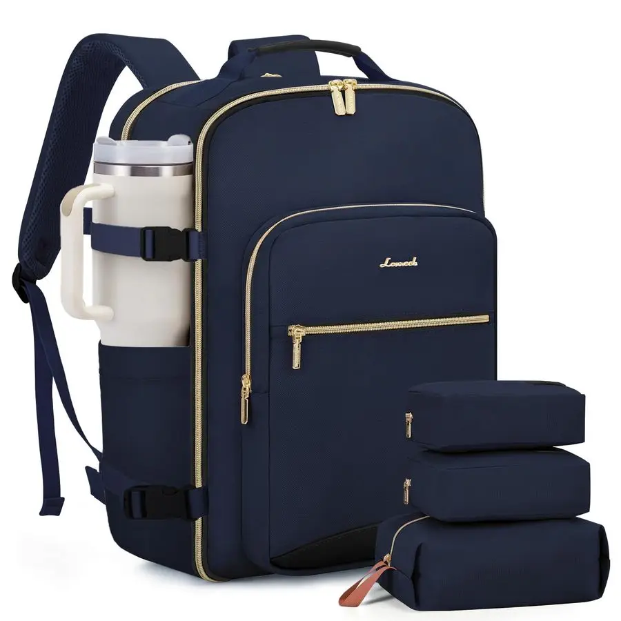 

40L Large Travel Backpack for Women Men, 17 Inch Carry on Backpack for Traveling on Airplane, Personal Item Travel Bag Airline A