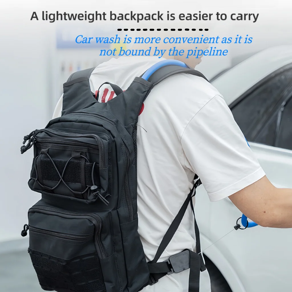 Outdoor Backpack Sprayer Adjustable Nozzle 3L Portable Electric Water Spray Gun Household Window Cleaning Car Wash Accessories