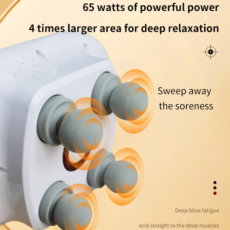 Professional YiKang Handheld Plug-in Massager Model Yk-1314 Infrared Adjustable 20 Intensities ABS Material Customized Logo
