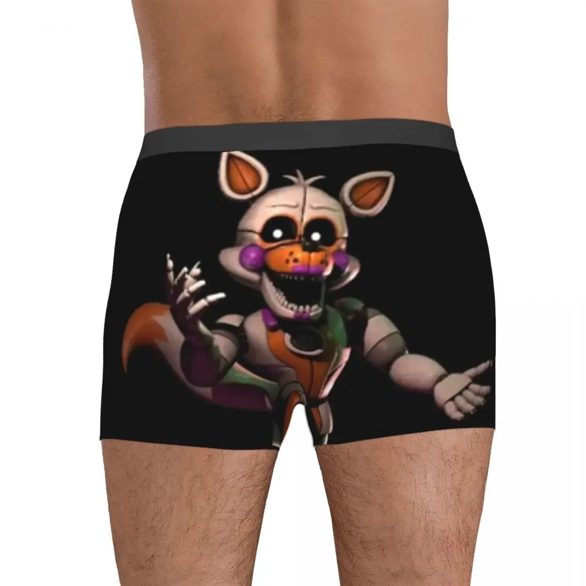 FNAF Lolbit Boxer Shorts para Homens, Roupa Interior Respirável, Cuecas, Presente Namorado, Calcinhas