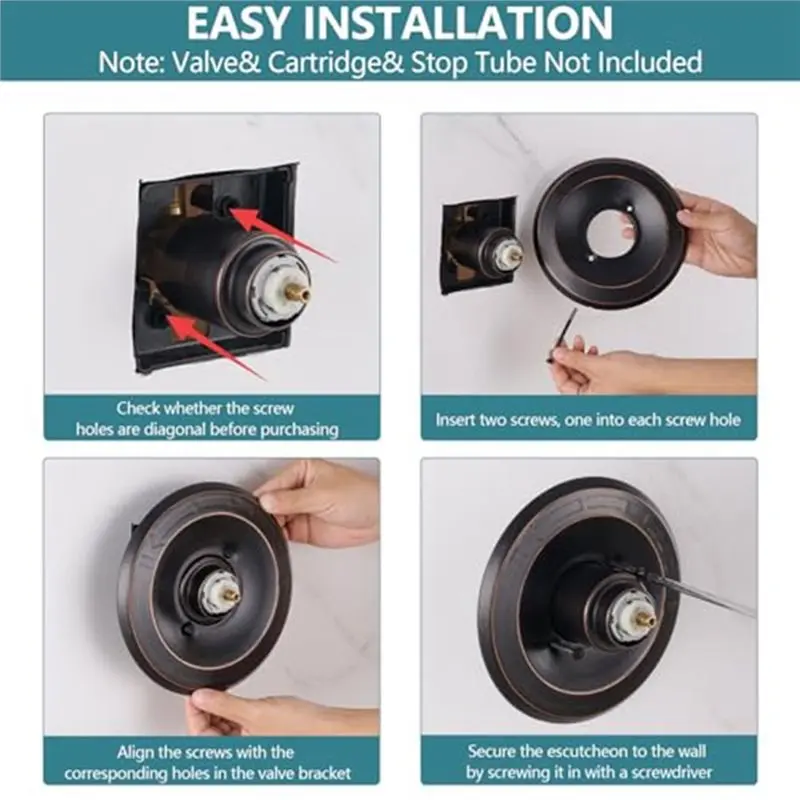 ABGH-Replacement Escutcheon Plate For Delta 1300/1400 Series