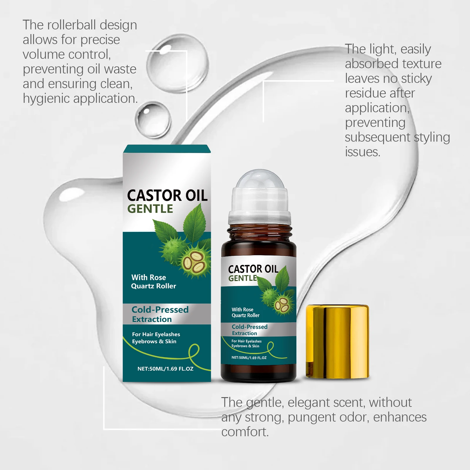 Organic Castor Oil Roller Cold - Castor Oil Cold Press ulasan dan harga