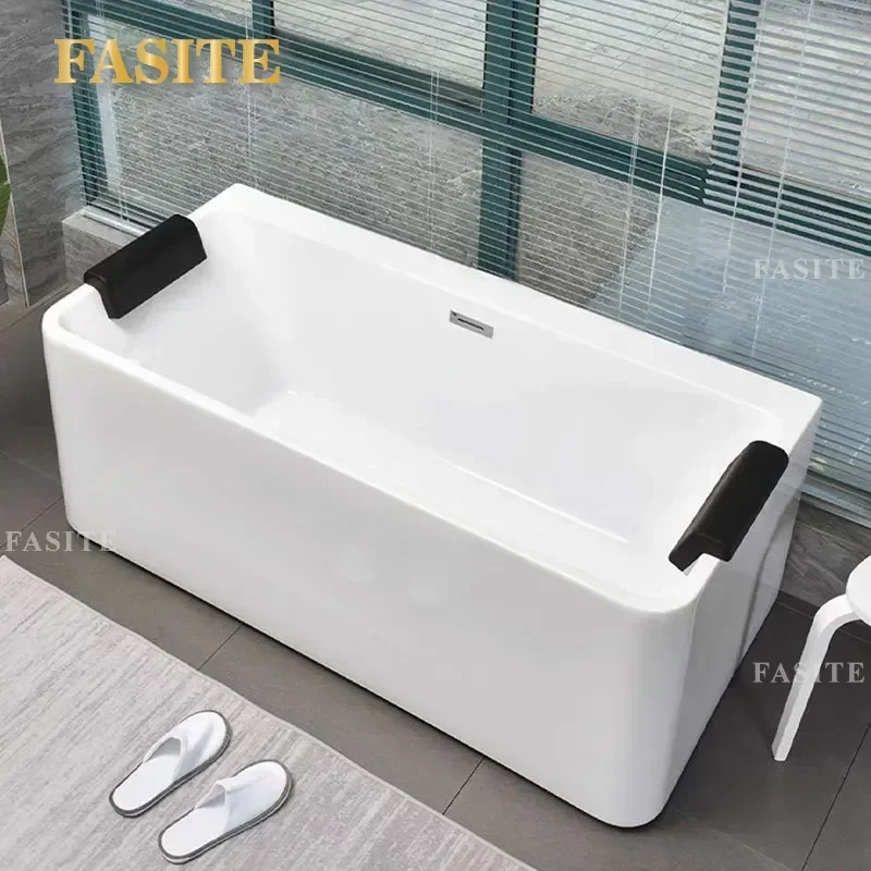 For Small Apartment Bathroom Acrylic Surfing Massage Bathtub Constant Temperature Bubble Bath Intelligent Insulation Compact