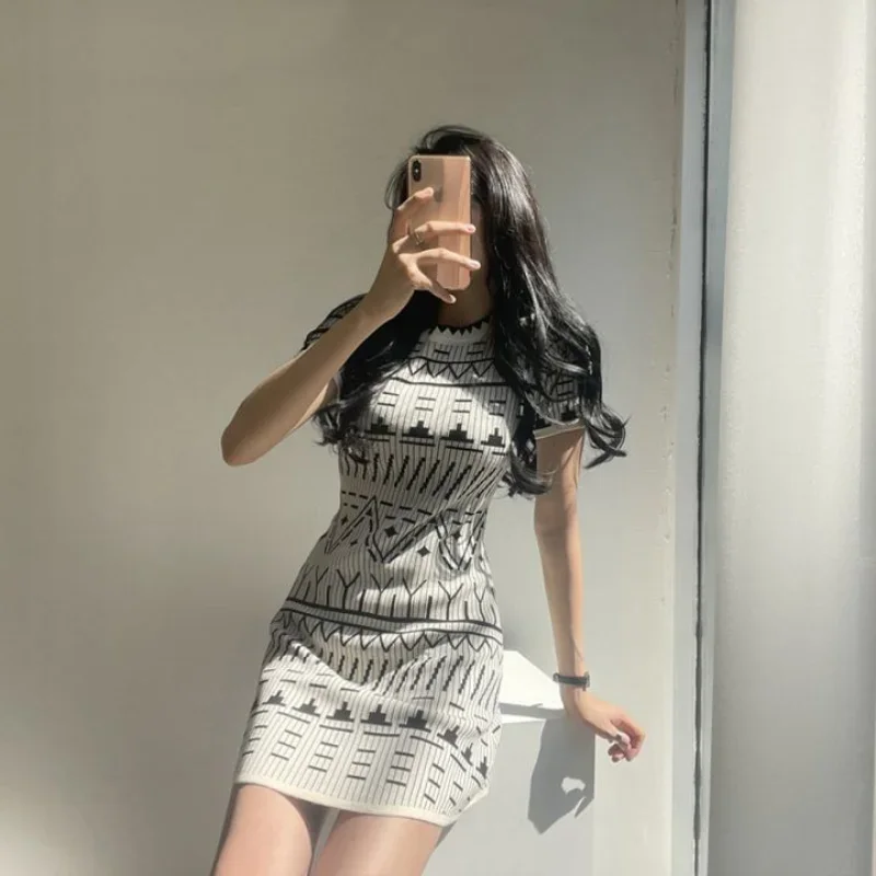 Clothing Crochet Geometry Women\'s Dresses Female Dress Knit Extreme Mini Short Elegant and Pretty Promotion Cheap Casual Sale