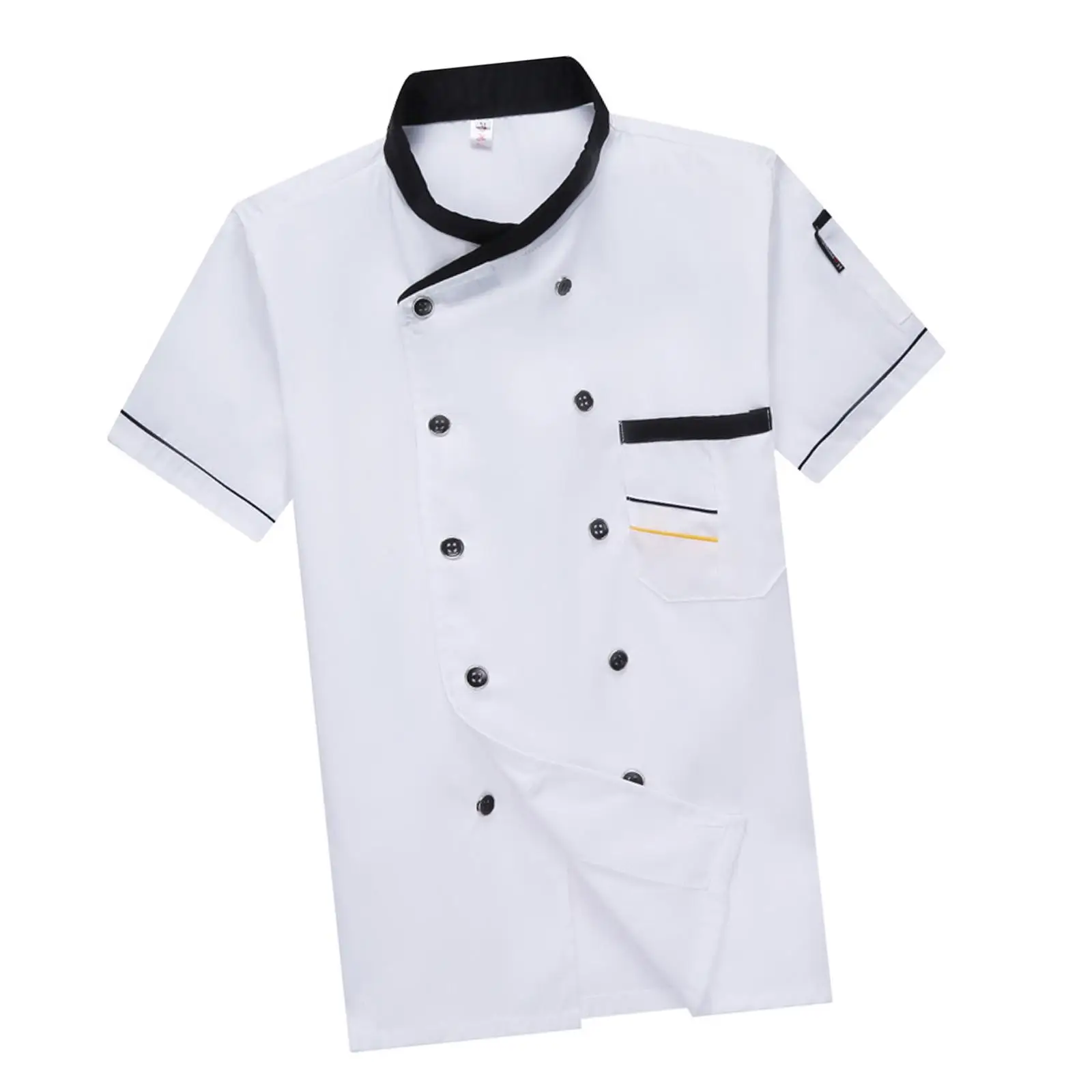 Jacket Shirt Waiter Waitress Men Women Breathable Coat Work Wear Clothes for Cafe Hotel Restaurant Kitchen Cooking