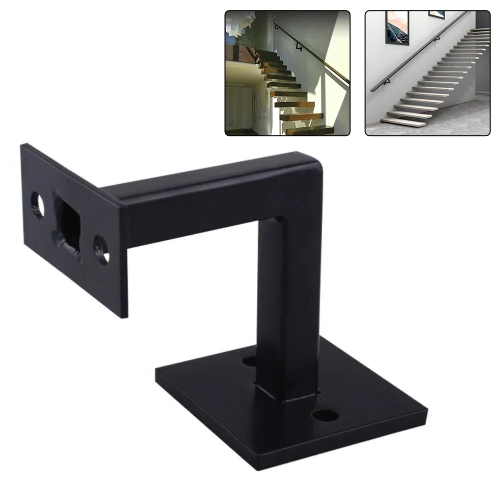 Bracket Handrail Brackets Black Hand Stair Handrail Bracket 304 Stainless Steel Long-lasting Durability Perfect Dimensions