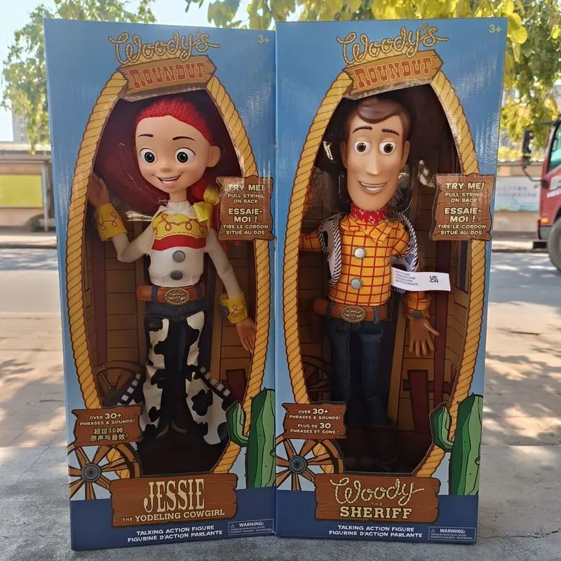

In Stock Disney Toy Story 4 Talking Woody Buzz Jessie Rex Action Figures Anime Decorat Collect Figurine Toy Model For Child Gift