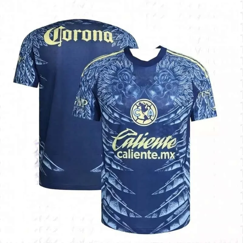 2026 Sommer Neues Schnelltrocknendes und Atmungsaktives Shirt für Freizeitsport und T-Shirt Club America Trikot für Herren, Familienoutfit – Detail 6