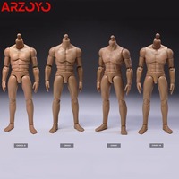 CH CH001 CH002 1/12 Scale Male Flexible Joint Muscle Body Model 6-inch Action Figure Doll For Fans DIY Painting