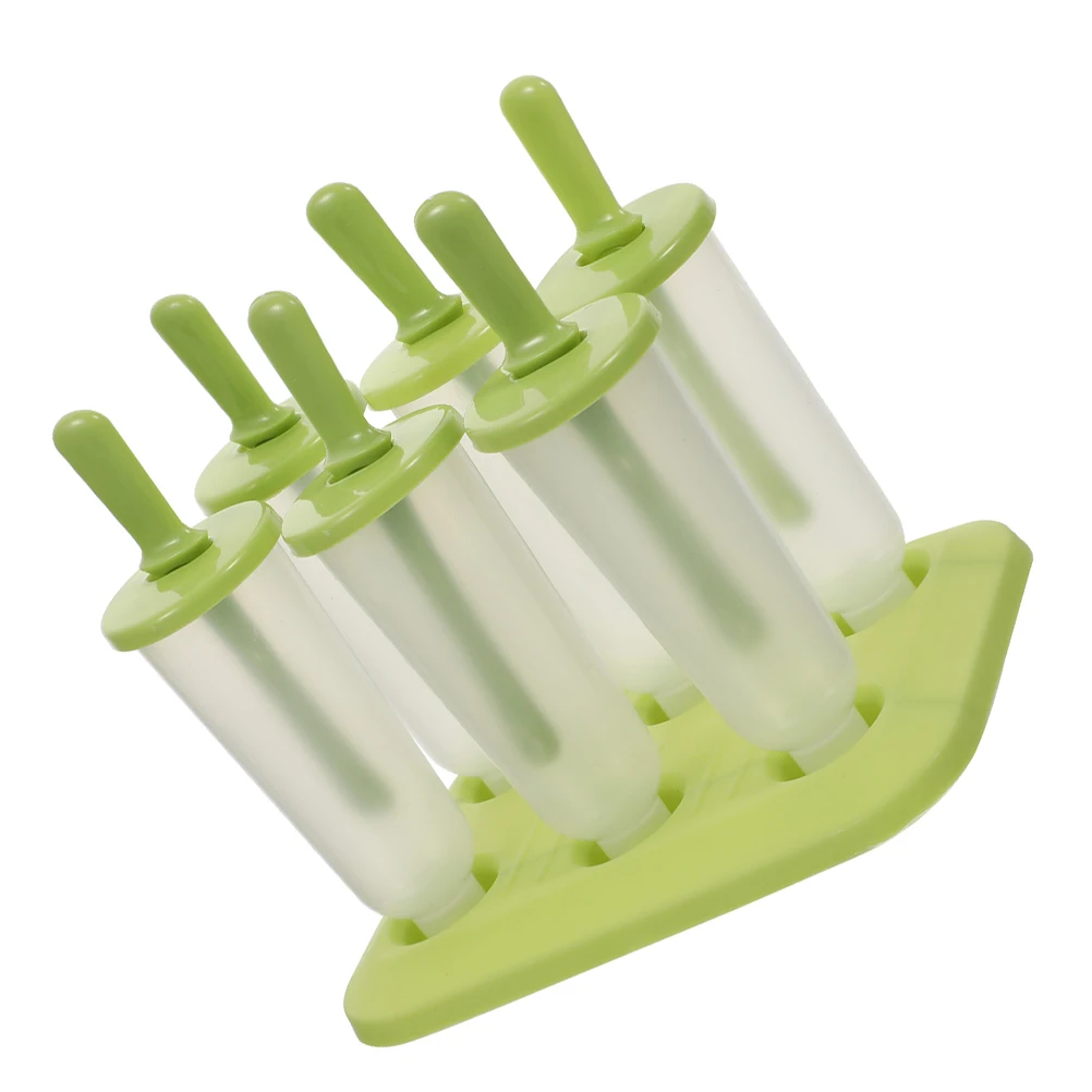 

6 Pcs Pop Molds DIY Bar Tools Kids Popsicle Molds Food Grade PP Flexible Design Baby Kids Gelato Commercial