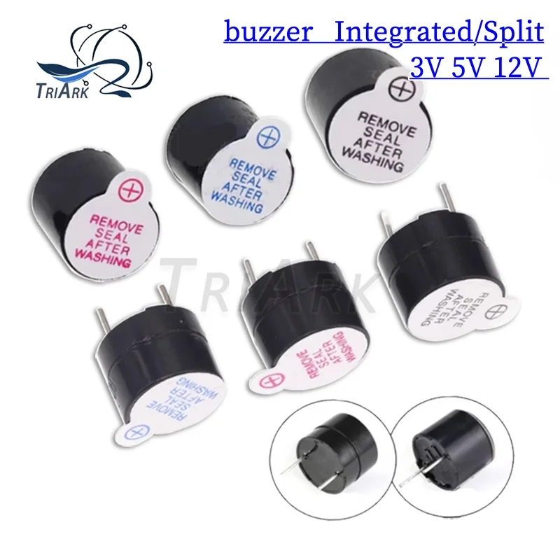 10PCS/batch TMB 3V/5V/12V active buzzer 12095 TMB12A03 TMB12A05 TMB12A12 DC SOT plastic sealed tube long sound 12*9.5m