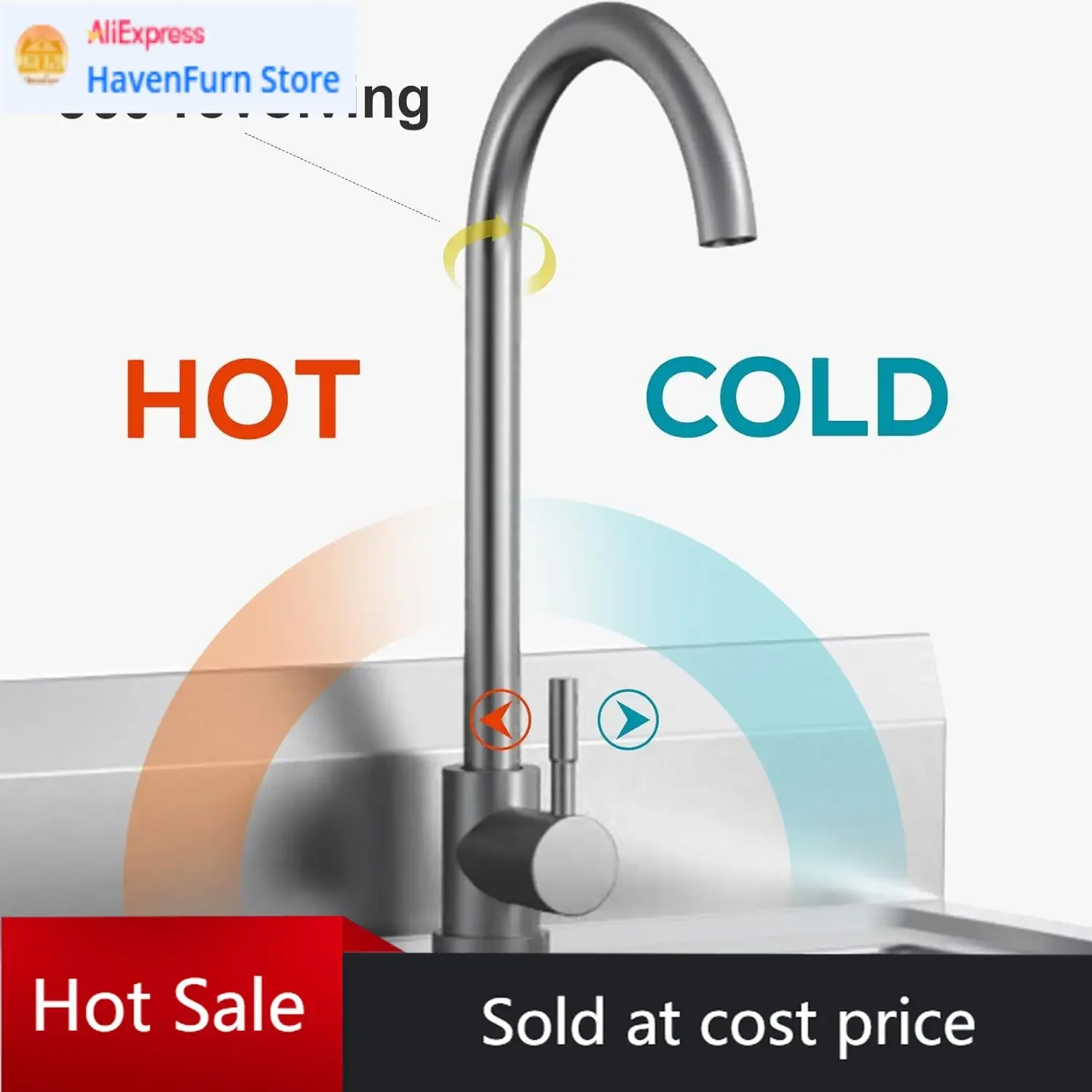 

Отдельностоящая одинарная мойка из нержавеющей стали для коммерческой кухни с выдвижным ящиком и подключением к холодной и горячей воде