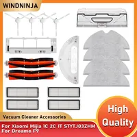 For Xiaomi Mijia 1C 2C 1T STYTJ01ZHM Robot Vacuum Mop Filters Mop Cloth Main Brush Water Tank Dust Box For Dreame F9 Vacuum Part