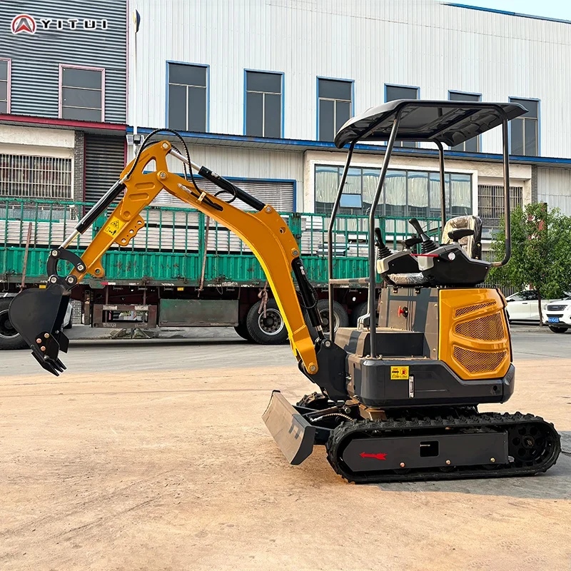 Hot selling mini excavators 1.2 ton Customized Kubota engine 1.5 ton and 2 ton crawler excavators with multiple accessories