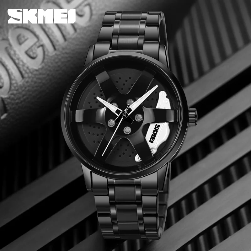 SKMEI Fashion Luxury Men\'s Watches Top Brand Quartz Watch Wheel Series Waterproof Wristwatch for Men Relogio Masculino 1824