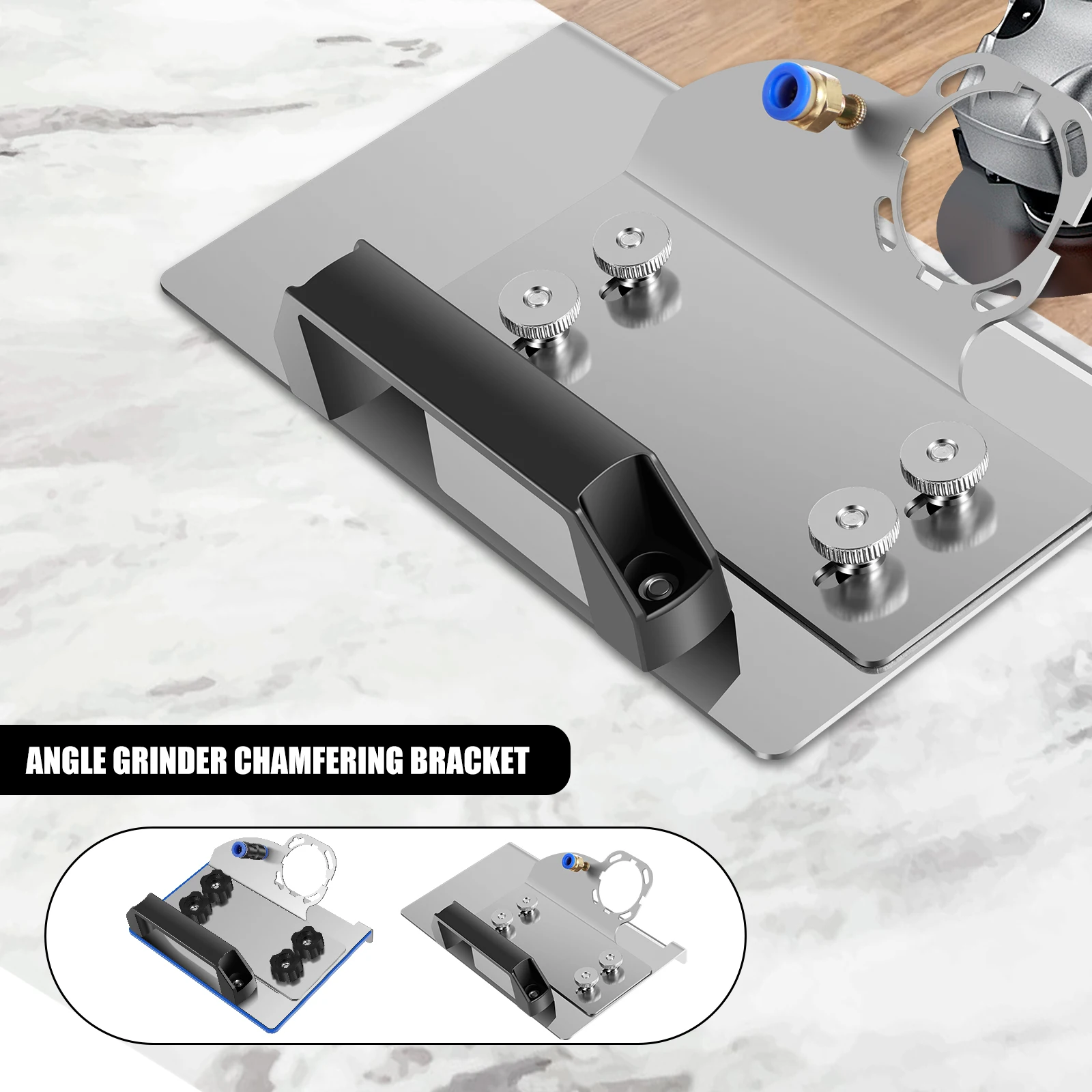 

Angle Grinder Stand for Tile 45° Chamfering Cutting Efficient Angle Grinder Chamfer Bracket Practical Tile Chamfering Tool for