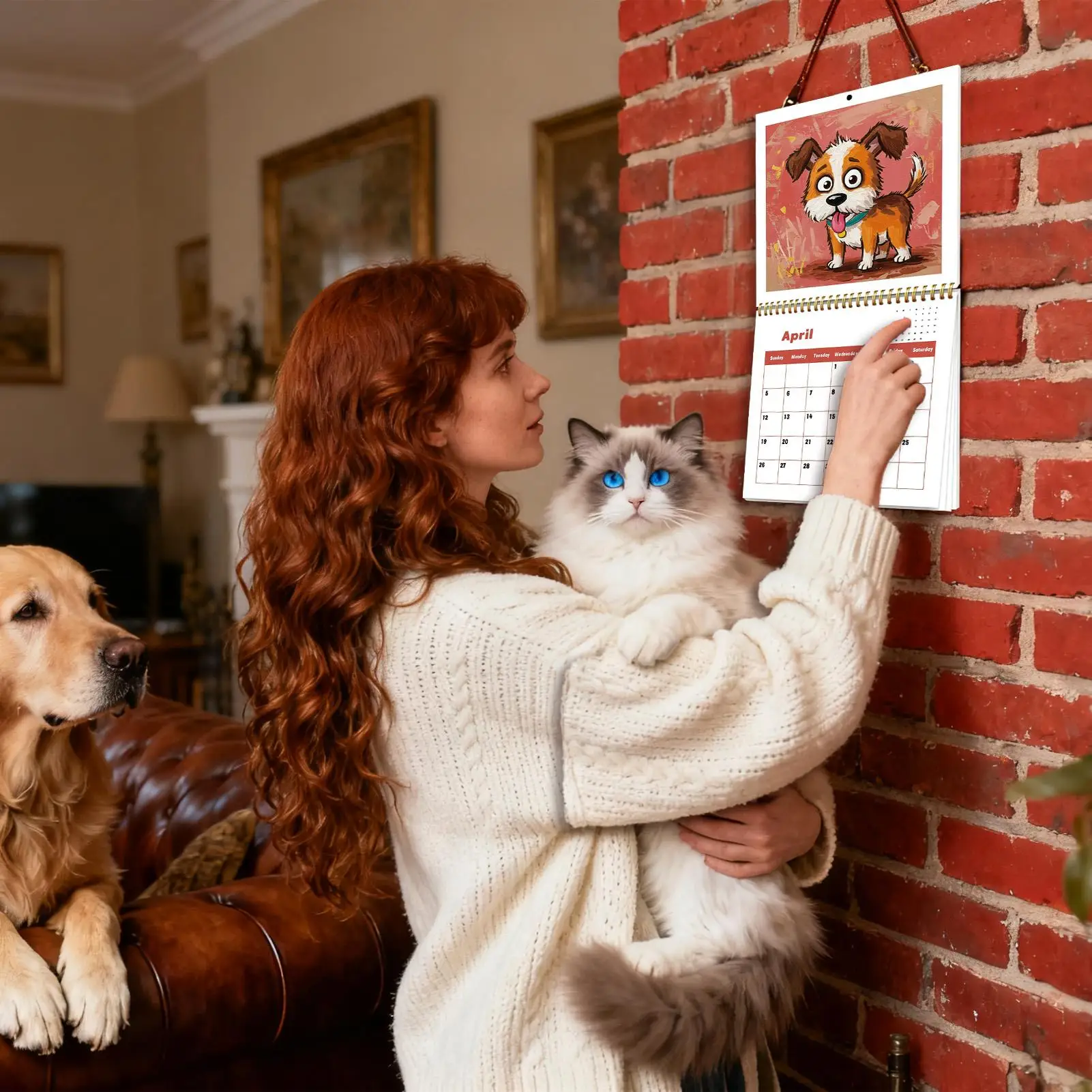 

Wall Calendar 2026 Dog Funny Monthly Planner 2026 Wall Calendar 12 Month For Appointment Agenda Academic Schedule Home Decor