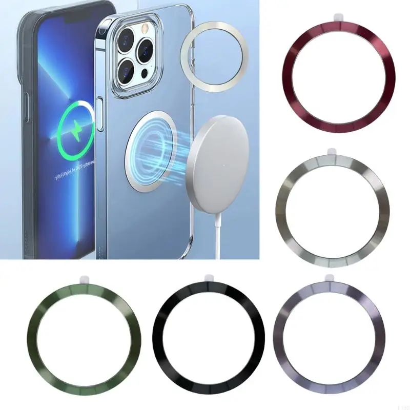 Phone Rings Holder Metal Plate Universal Metal Phone Rings Aluminum & Iron Rings For Wireless Charging Car Mount F19E
