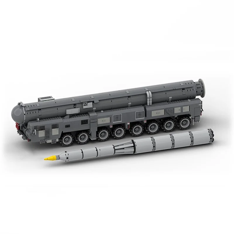 2199pcs MOC RT 2PM2 Topol M ICBM Launcher Creative Advanced Model Building Blocks Hero SciFi Pirate Voyage Fortress Fan Toy Gift