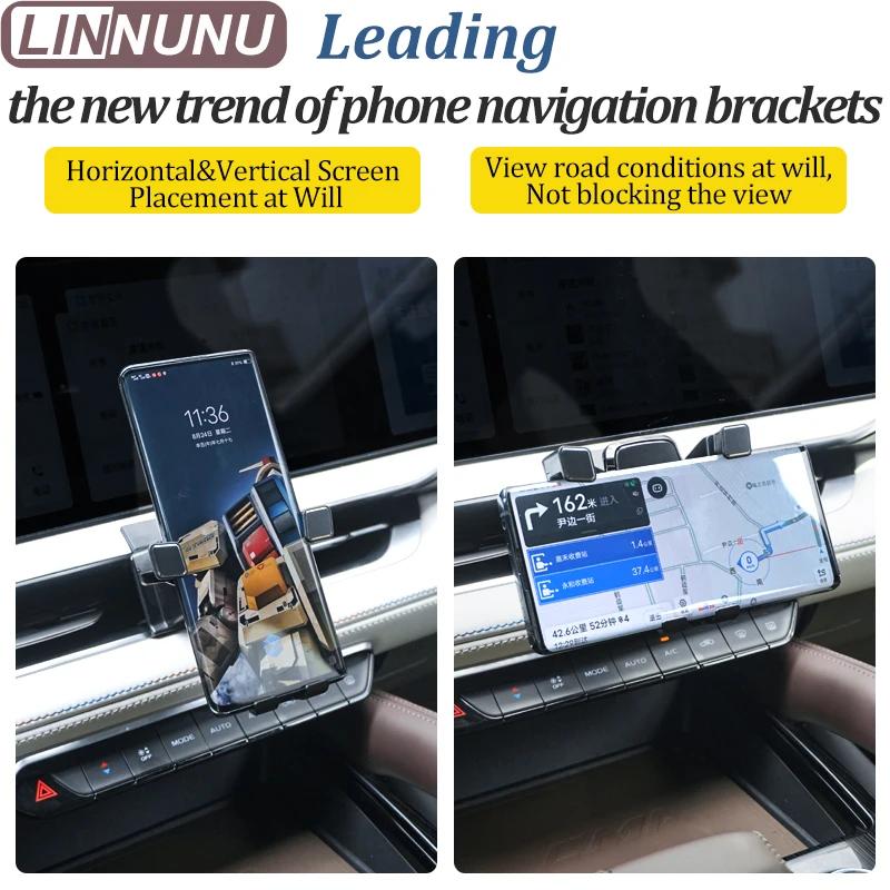 LINNUNU Phone Holder Fit for Kx11 GEELY Monjaro Manjaro 2022 2023 Xingyue L Auto Assesories Car Cell Stand Mounts Interior Parts