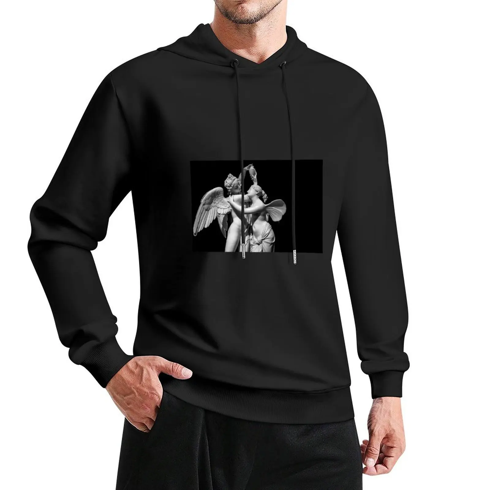 Cupid and Psyche - Amore e Psiche- symbol of eternal love, by sculptor Giovanni Maria Benzoni, 1845 Pullover Hoodie