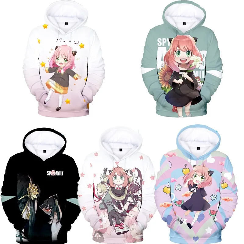 เสื้อฮู้ดดี้ลายอนิเมะ Spy X Family สไตล์ Y2K สำหรับเด็กและผู้หญิง  คอสเพลย์ Anya Forger  พร้อมหมวก  เสื้อแจ็คเก็ตมีฮู้ด  เสื้อสเวตเชิ้ตเด็ก  ของขวัญสำหรับเด็ก