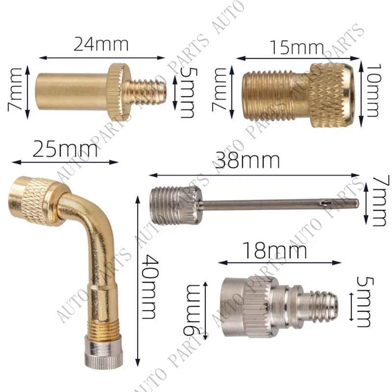 A+ for 12x Inflatable Air &Valve Nozzles Adapters Pump Tire-Attachment Foot Bicycle Set