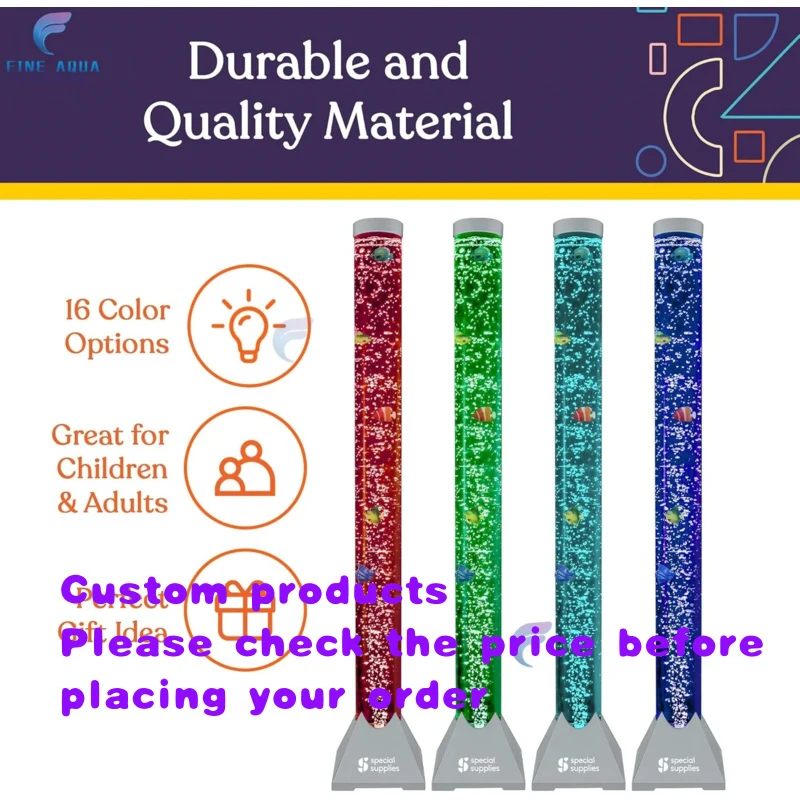 

custom.Factory Direct Sale Interior Floor Standing Led Light Acrylic Bubble Tubes