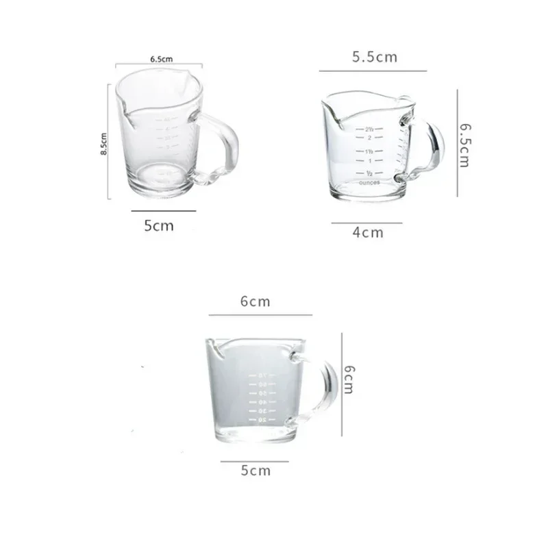 Measuring Glass Cup Double Nozzle Design High Borosilicate Liquid Scale Measurement Microwave Oven Available Baking Kitchen Tool