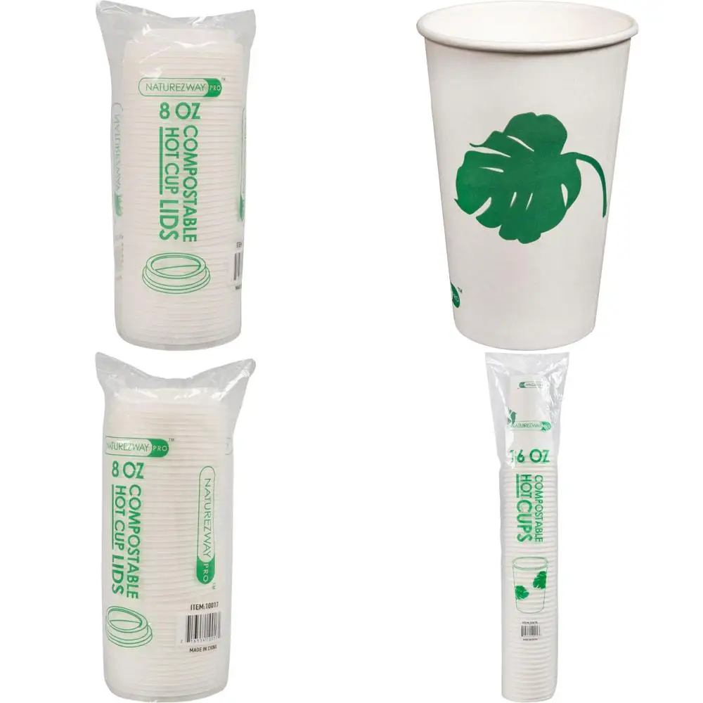 

Экологичная оптовая упаковка сверхпрочных герметичных чашек на растительной основе с крышками PLA — размеры 8 унций, 12 унций, 16 унций, 20 унций — белые, большие Quan