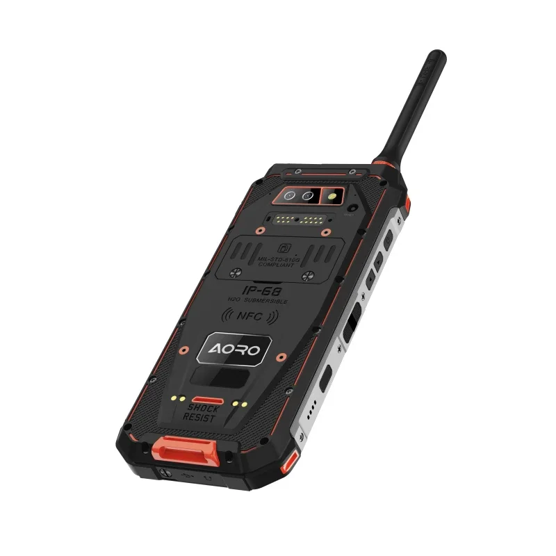 AORO M5 Dual Camera 2100W 1300W Ip68 Explosion Proof Vhf Radio Marine DMR POC PTT Walkie Talkie Rugged Smartphone