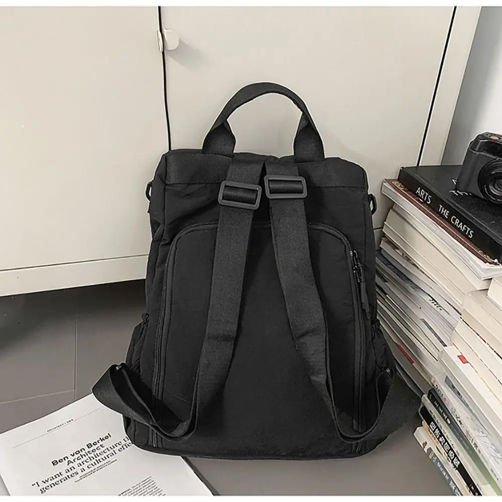 Minimalist Multicolor Backpack Multi-functional Nylon School Bag Multi-pocket Large Capacity Travel Backpack Outdoor Use