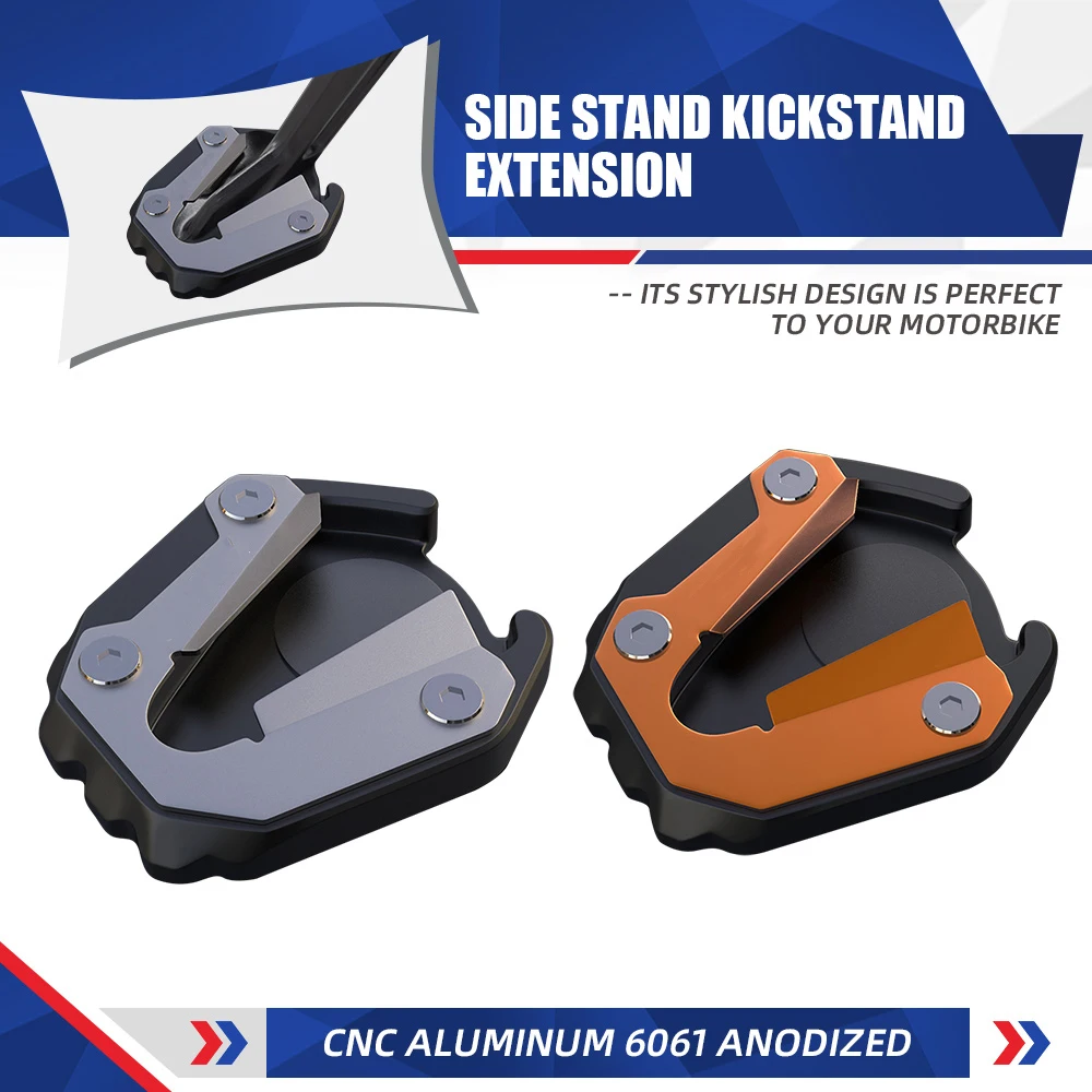 

FOR 1290 Super Adventure S 2021-2022-2023 Motorcycle Kickstand Foot Side Stand Extension Enlarger Plate Pad Accessories 1290adv