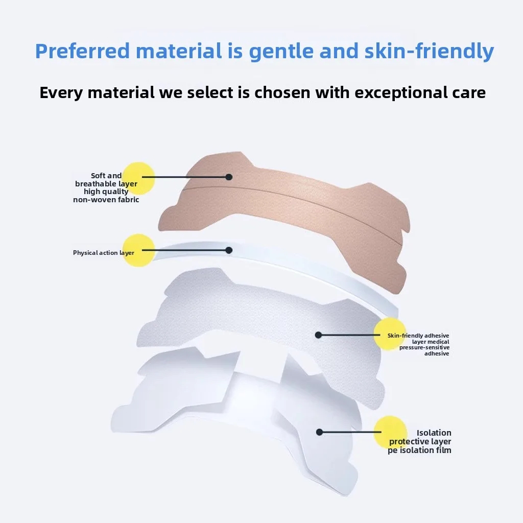 鼻腔パッチは物理的に拡張して呼吸量を増加させます、通気性のある鼻腔パッチ、子供用いびき防止パッチ