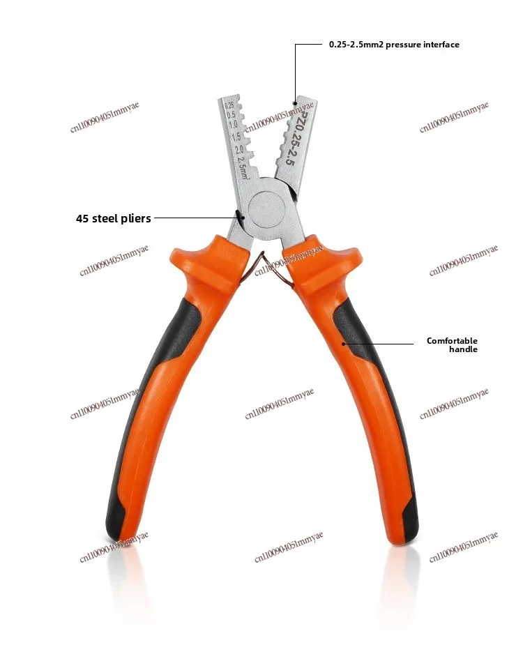 

Small Crimping Pliers 0.25-2 Mm2 Tubular Terminal Crimping Pliers