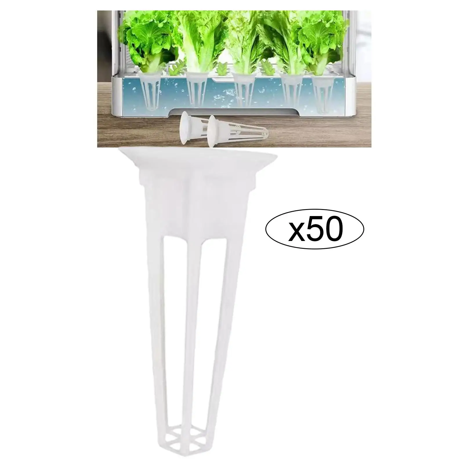 Plastic Net Pot Planting Basket with Slotted Mesh Holes for Orchid Garden Hydroponic Grow Cup White