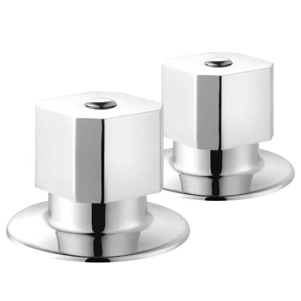 Replacement Concealed Shower Valve Handle Zinc Alloy Four Corner Knob For Bathroom Faucet Plumbing Fixture Part