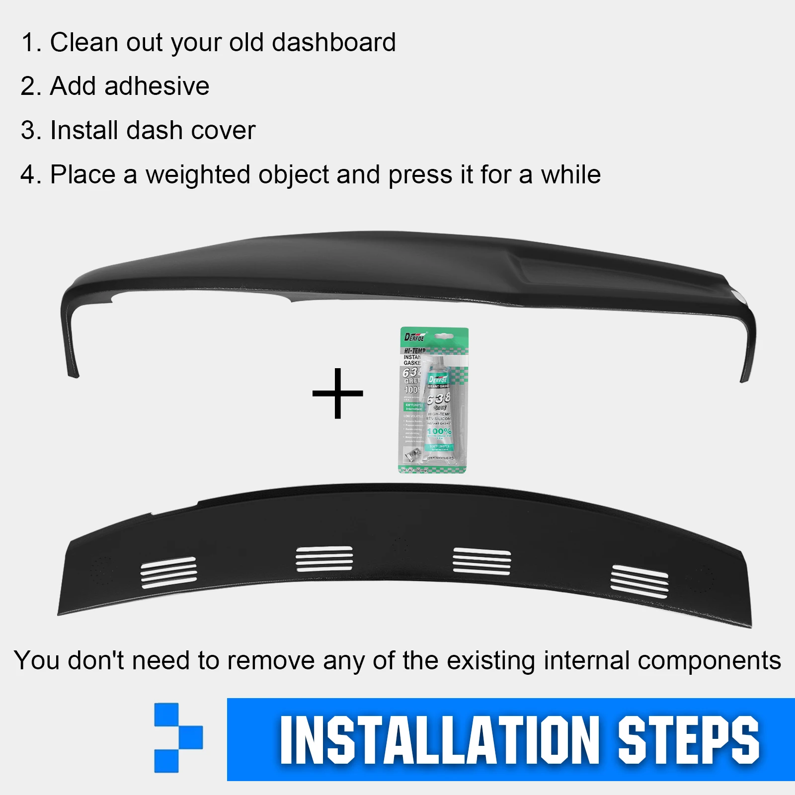 

For RAM 1500 2500 3500 2002-2005 Plastic Center Console Cover Wear Resist Vehicle Console Cover Replacement Accessories
