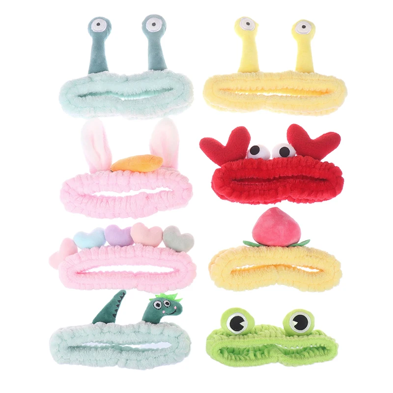 Cartoon Plush Headband Women Winter Warm Face Wash Simple Cute Hair Bands Korean Hair Hoop Headband Girls Hair Accessories