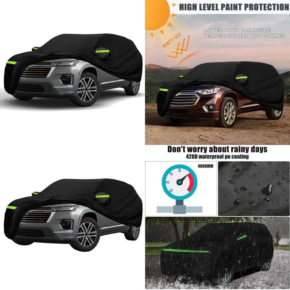 

Всепогодный чехол для автомобиля 420D для моделей 2009-2023 годов с защитой двери на молнии