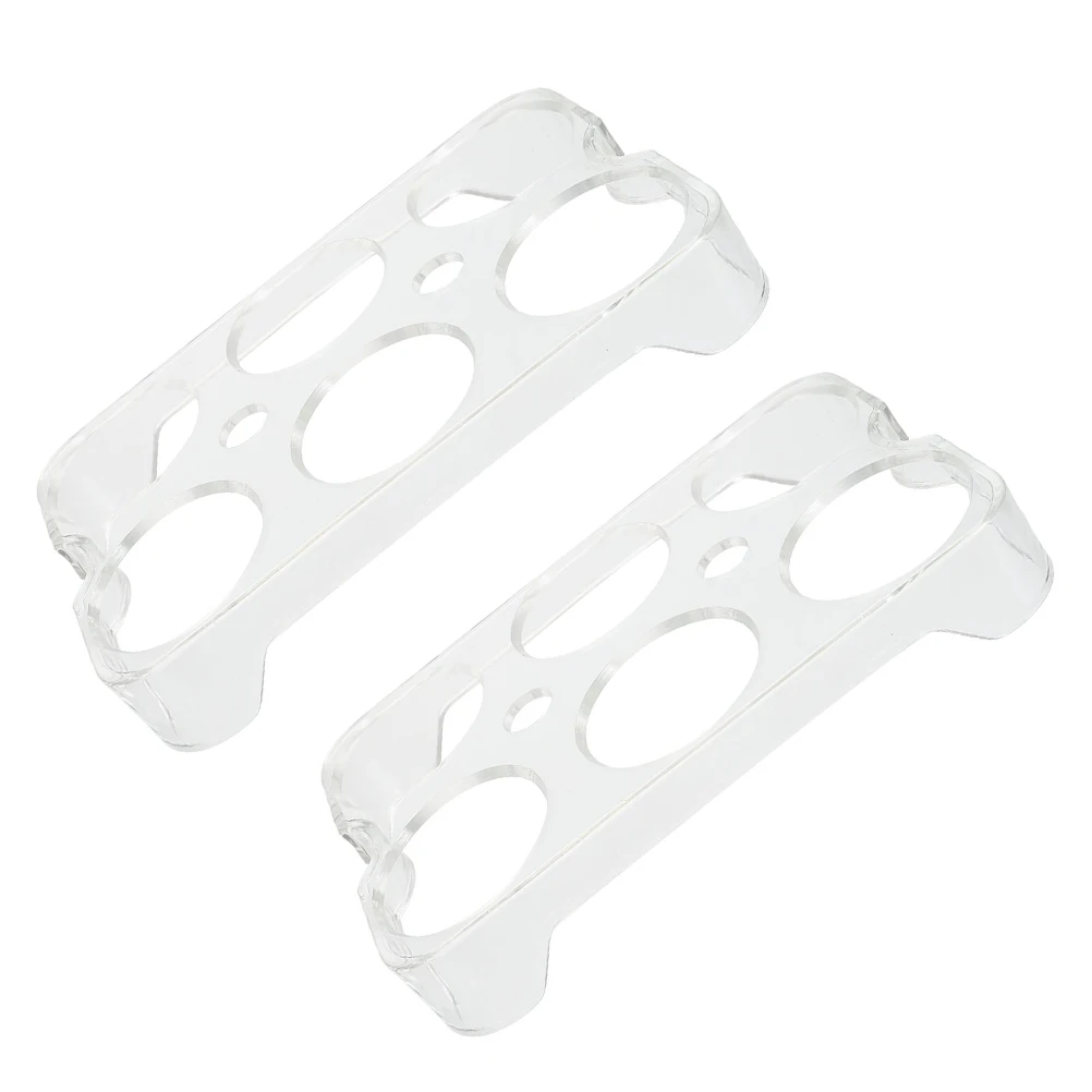 

2pcs Egg Rack for Refrigerator Fridge Storage Containers Holder Waterproof PP Tray Large Capacity Design Practical Use